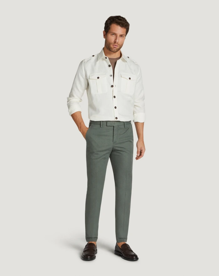 Pantaloni Torino Pantaloni Master in cotone stretch délavé Italy
