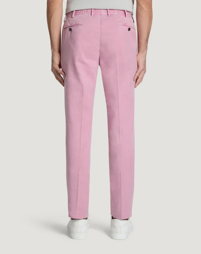 Pantaloni Torino Pantaloni Slim in lino stretch délavé Italia