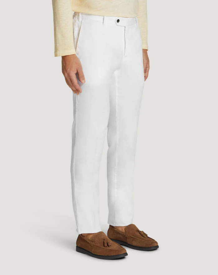 Pantaloni Torino Pantaloni Slim in lino stretch délavé Qualità Garantita