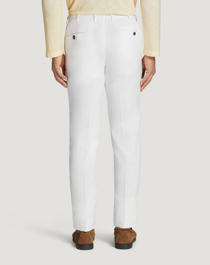 Pantaloni Torino Pantaloni Slim in lino stretch délavé Qualità Garantita