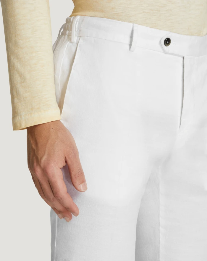 Pantaloni Torino Pantaloni Slim in lino stretch délavé Qualità Garantita