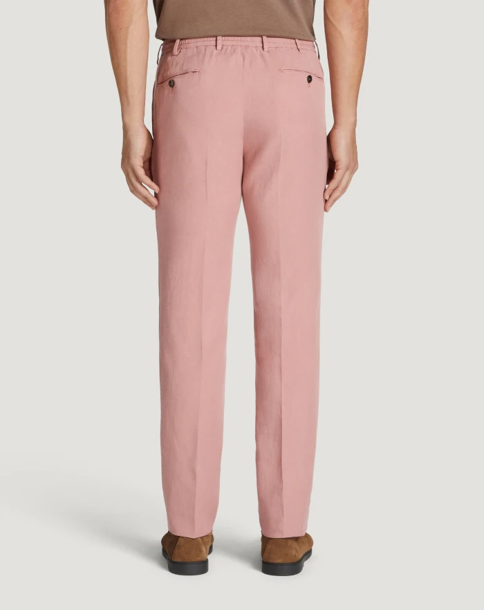 Pantaloni Torino Pantaloni Slim in cotone e lino batavia Shopping Online