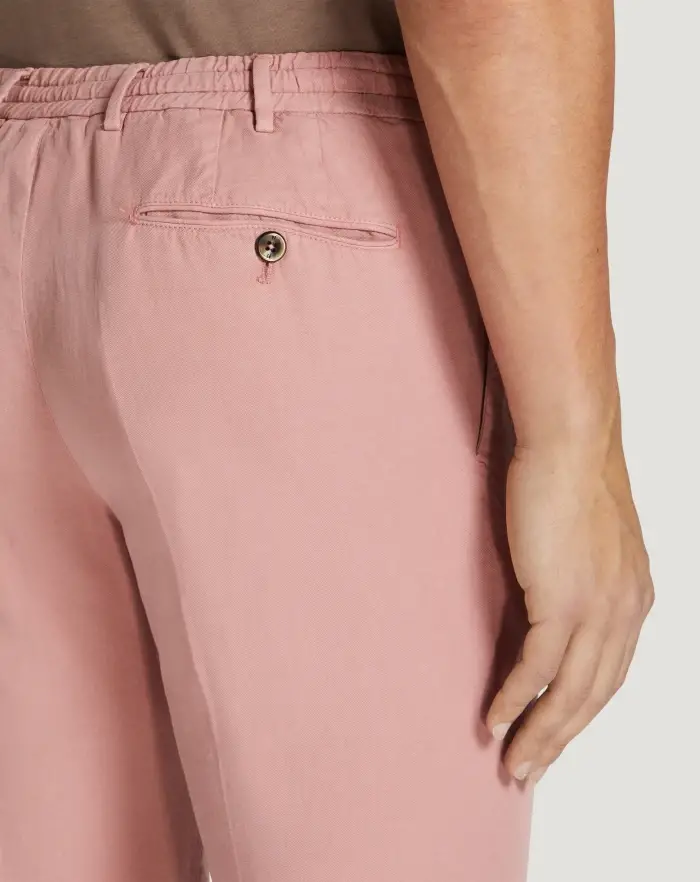 Pantaloni Torino Pantaloni Slim in cotone e lino batavia Shopping Online