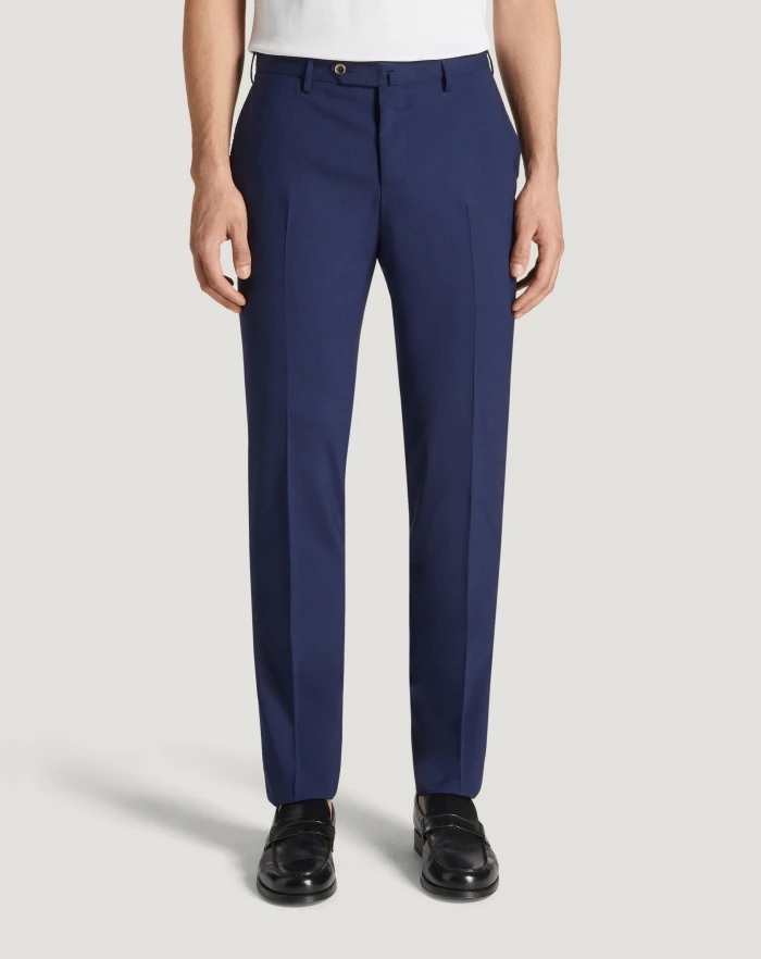 Pantaloni Torino Pantaloni Slim in lana four season Offerta