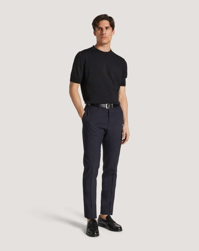Pantaloni Torino Pantaloni Slim in lana four season Saldi Di Fabbrica