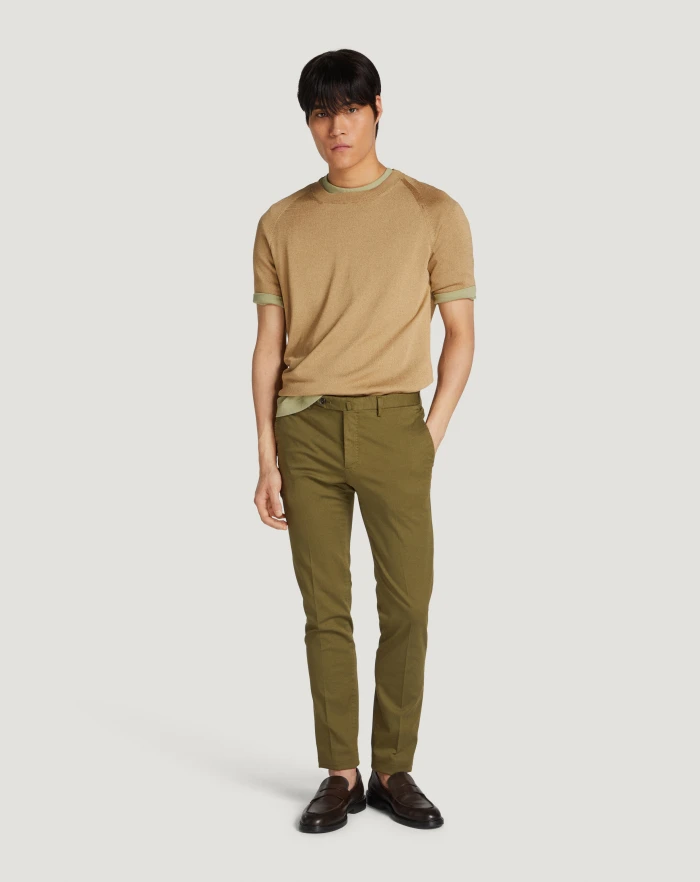 Pantaloni Torino Pantaloni Superslim in tricotina stretch I Più Venduti