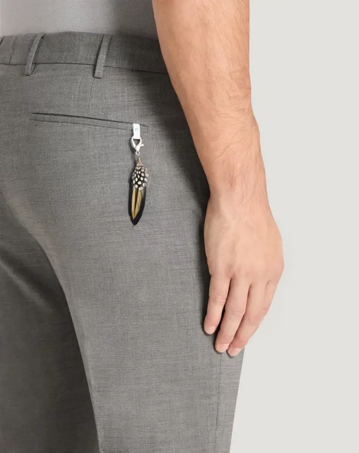 Pantaloni Torino Pantaloni Dieci in lana tropical Nuova