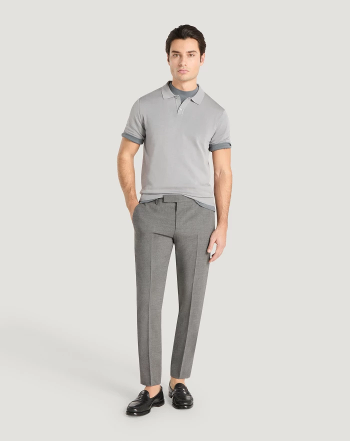 Pantaloni Torino Pantaloni Dieci in lana tropical Nuova