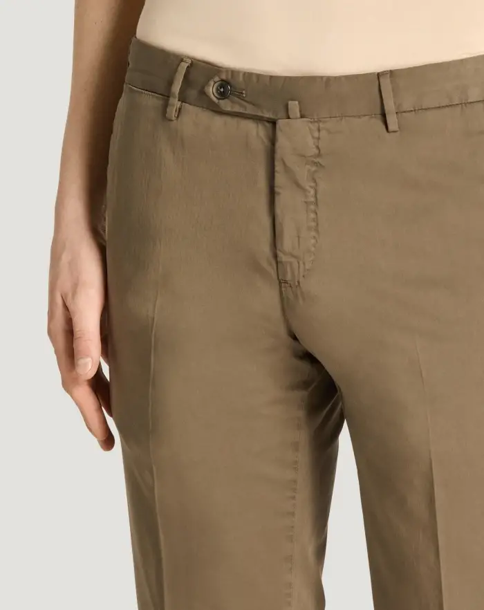 Pantaloni Torino Pantaloni Slim in silkochino Nuovo