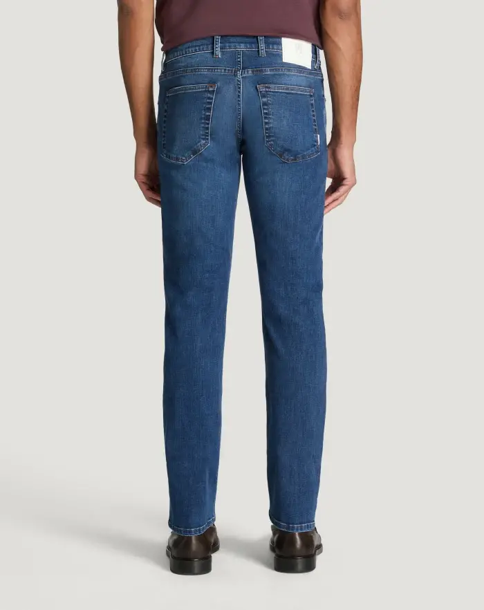 Pantaloni Torino Jeans Swing in denim stretch indigo Vendita Calda