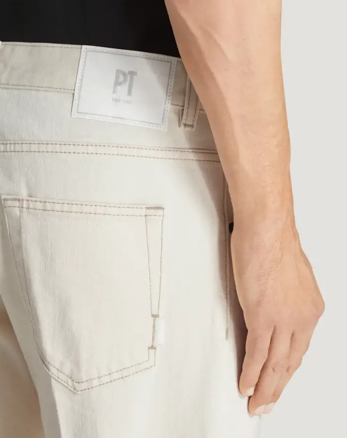 Pantaloni Torino Jeans Dub in denim cimosato Vendita Economica