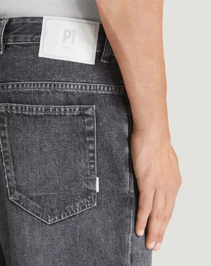 Pantaloni Torino Jeans Rebel in denim vintage Saldi Di Fabbrica