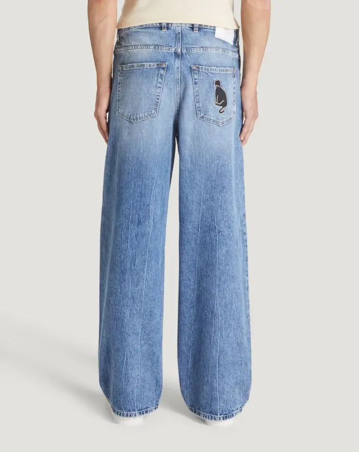 Pantaloni Torino Jeans Skater in denim vintage In Saldo