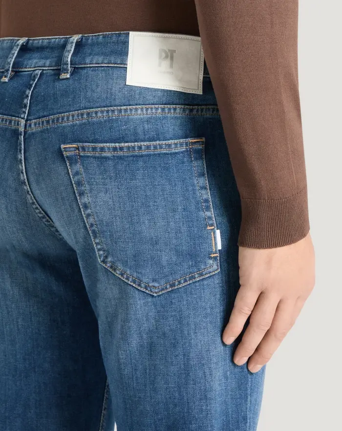 Pantaloni Torino Jeans Indie in denim soft touch Nuova