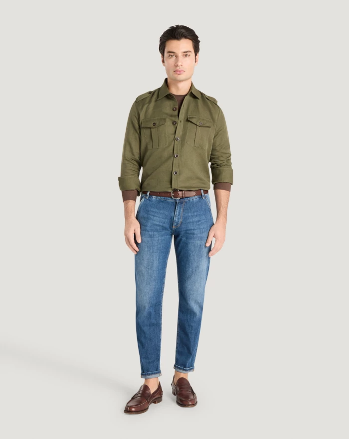 Pantaloni Torino Jeans Indie in denim soft touch Nuova