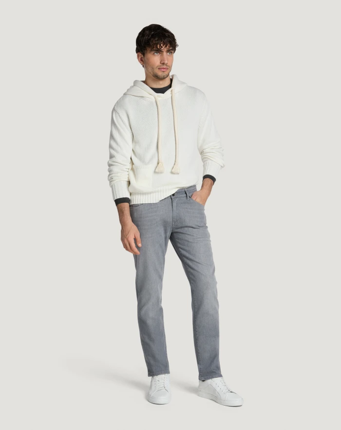 Pantaloni Torino Jeans Swing in light grey denim Moda