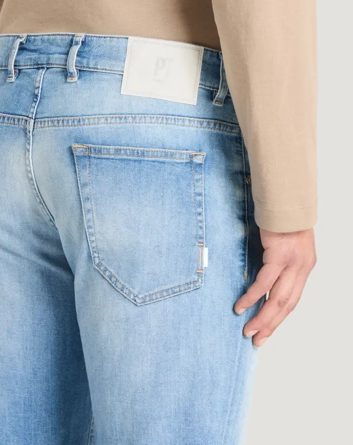 Pantaloni Torino Jeans Reggae in denim soft touch Italia