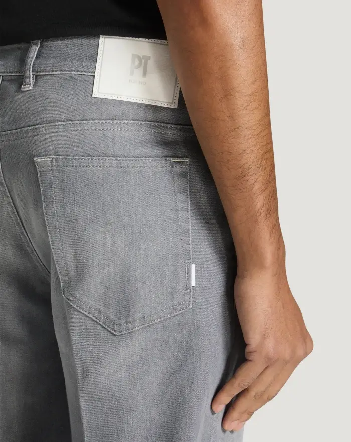 Pantaloni Torino Jeans Reggae in light grey denim Promozione