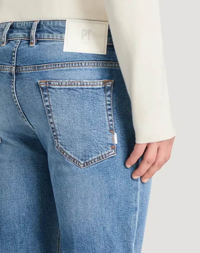 Pantaloni Torino Jeans Reggae in denim recycled stretch Pezzi Unici