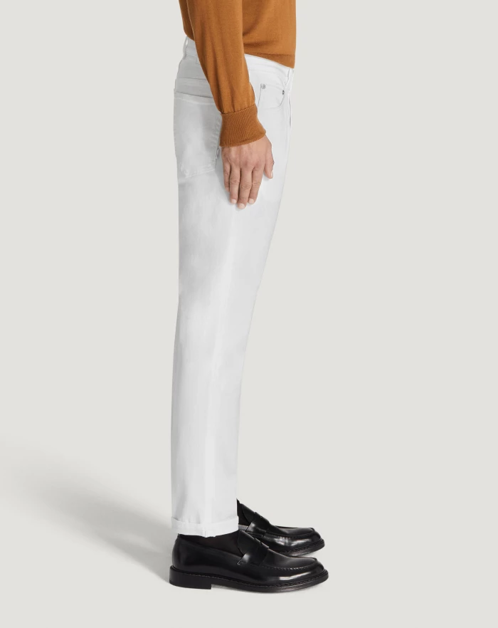 Pantaloni Torino Jeans Reggae in denim superwhite Negozi Online