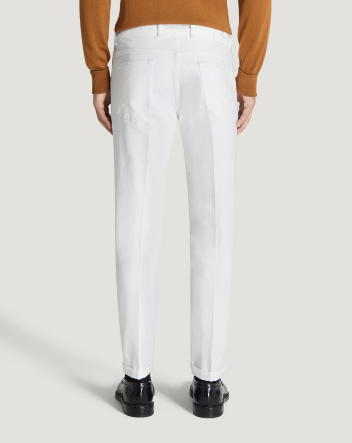 Pantaloni Torino Jeans Reggae in denim superwhite Negozi Online