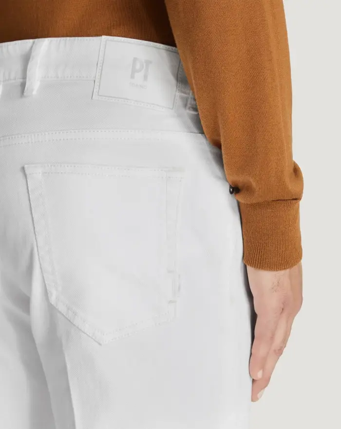Pantaloni Torino Jeans Reggae in denim superwhite Negozi Online
