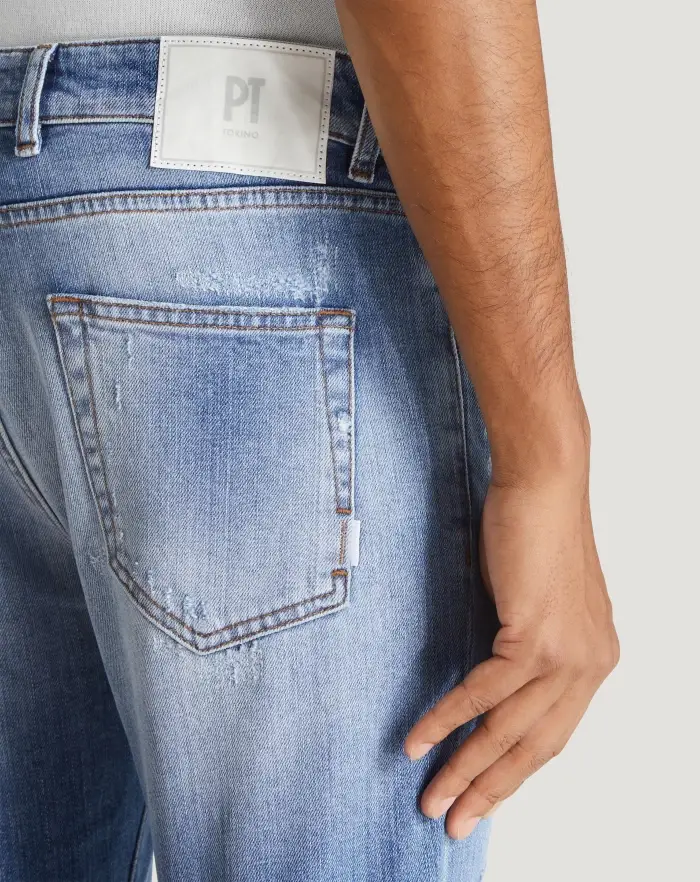 Pantaloni Torino Jeans Rock in denim organico stretch Promozione Limitata