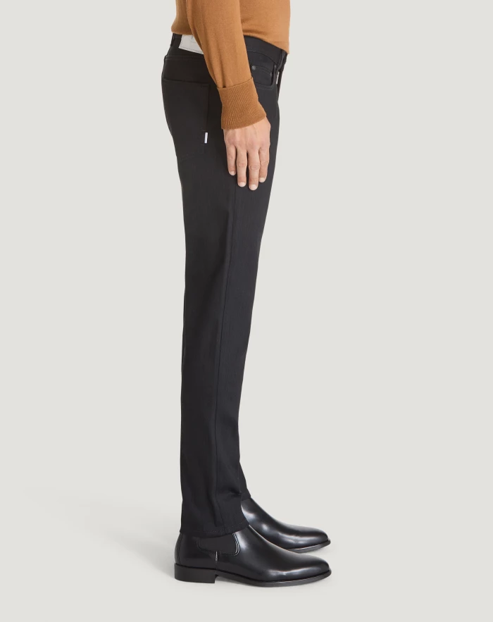 Pantaloni Torino Jeans Rock in denim super black Fino Al -60%