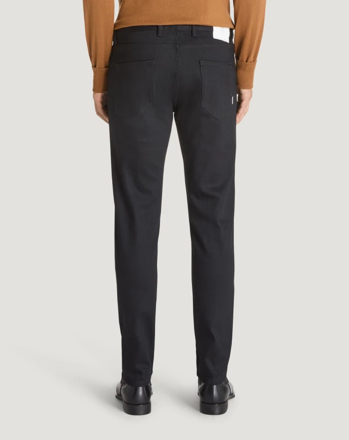 Pantaloni Torino Jeans Rock in denim super black Fino Al -60%