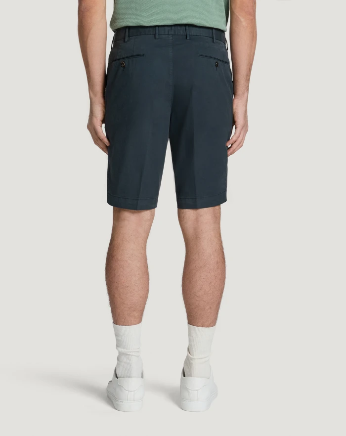 Pantaloni Torino Bermuda in gabardina stretch Sconto