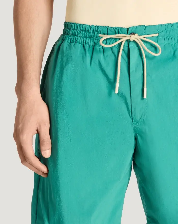Pantaloni Torino Bermuda in popeline di cotone stretch Saldi