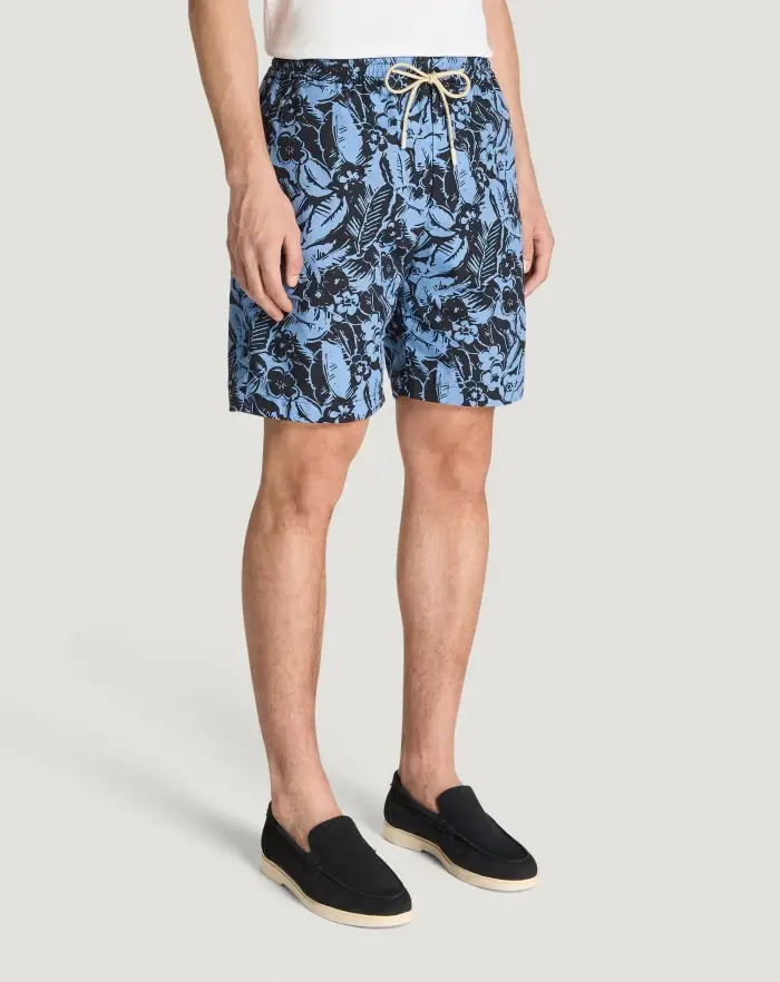 Pantaloni Torino Bermuda in popeline di cotone Offerte