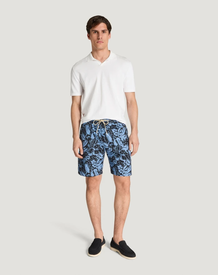 Pantaloni Torino Bermuda in popeline di cotone Offerte