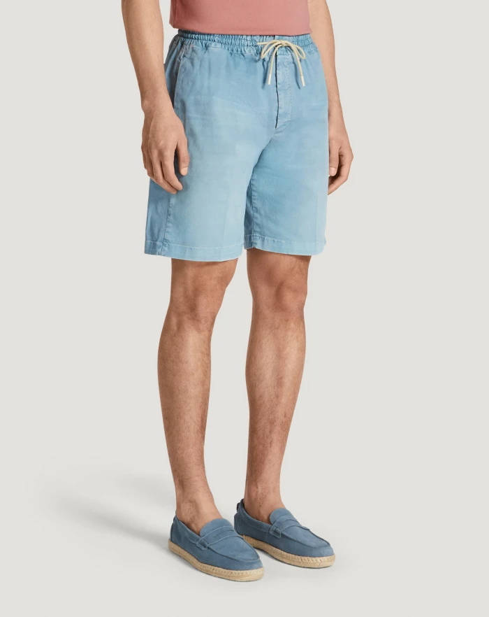Pantaloni Torino Bermuda in gabardina di cotone Hotsell