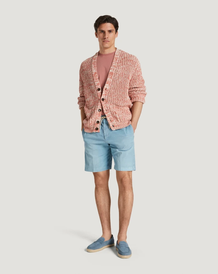 Pantaloni Torino Bermuda in gabardina di cotone Hotsell