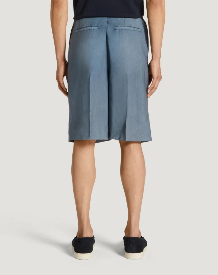 Pantaloni Torino Bermuda in lana comfort Vendite Flash