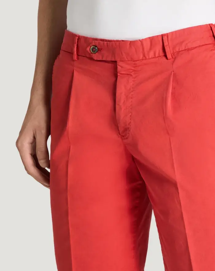 Pantaloni Torino Bermuda in gabardina di cotone In Saldo