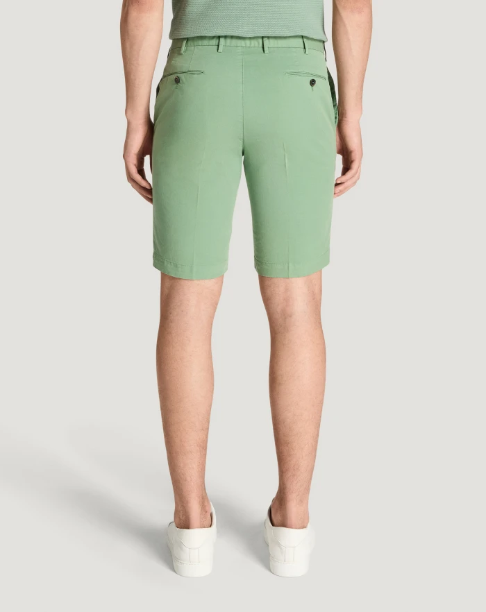 Pantaloni Torino Bermuda in gabardina stretch Nuova