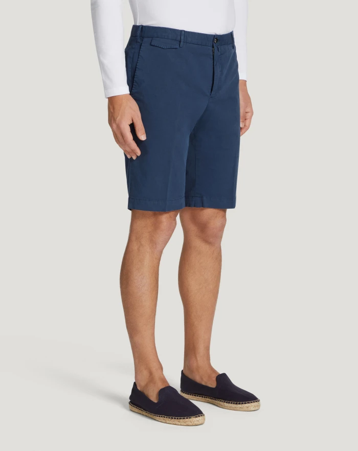 Pantaloni Torino Bermuda in gabardina stretch Italia