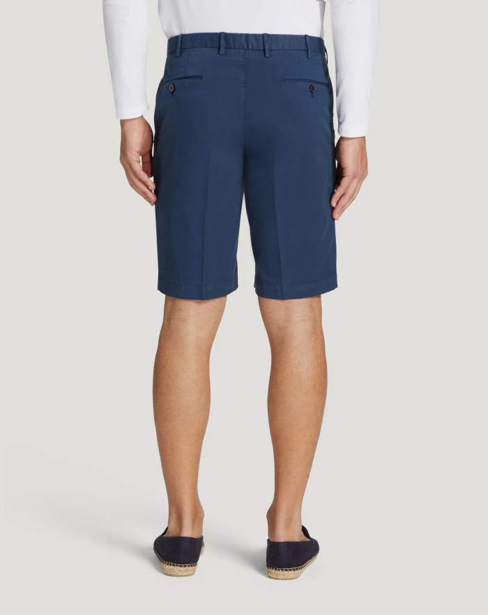 Pantaloni Torino Bermuda in gabardina stretch Italia