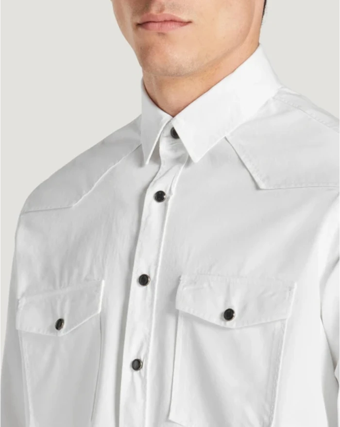 Pantaloni Torino Camicia in gabardina di cotone Shopping Online