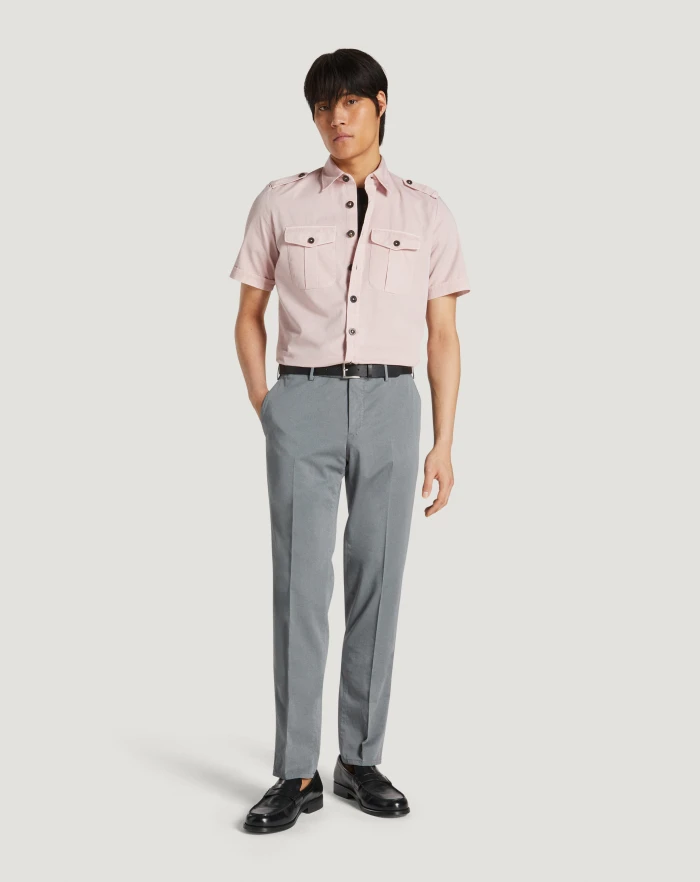 Pantaloni Torino Camicia in gabardina di cotone In Vendita