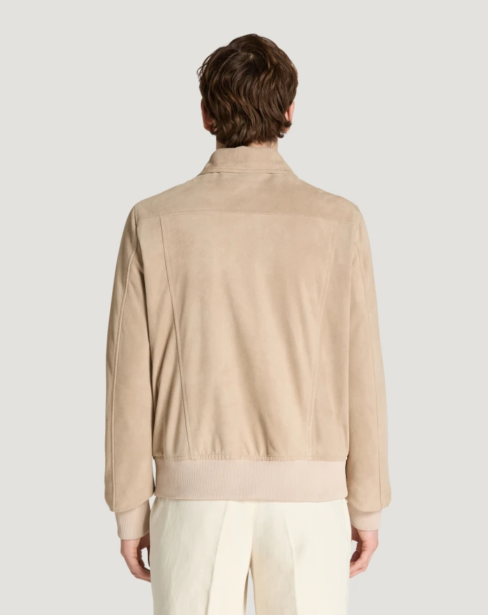 Pantaloni Torino Bomber in suede Saldi