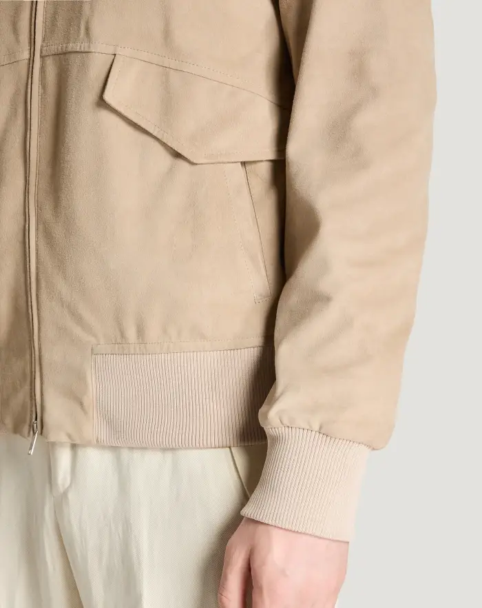 Pantaloni Torino Bomber in suede Saldi