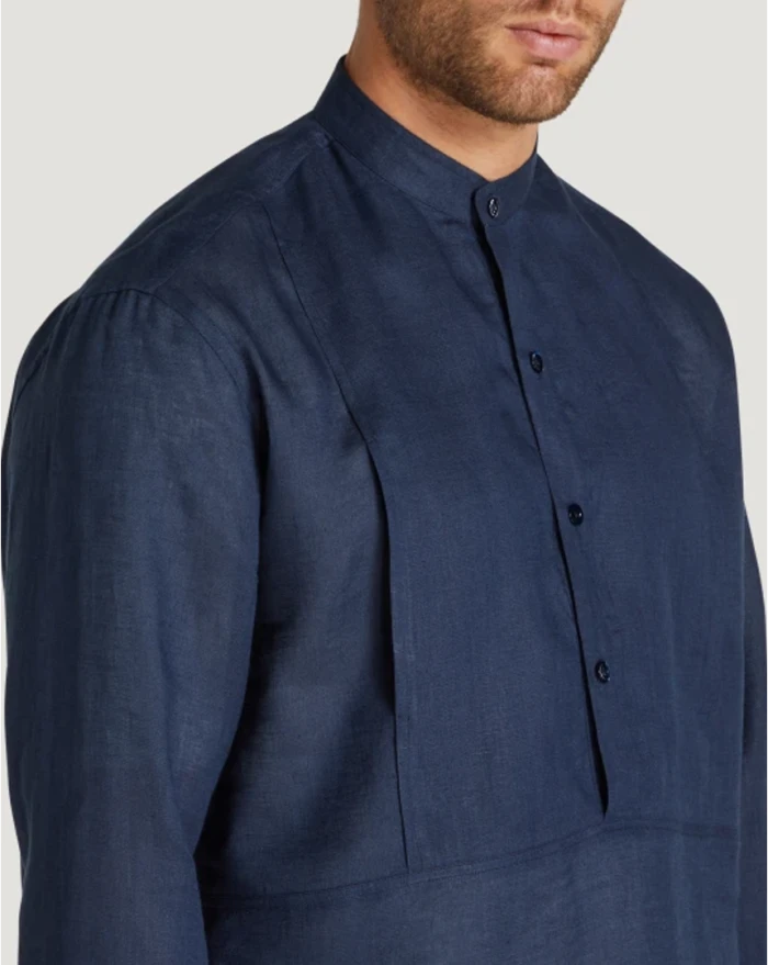 Pantaloni Torino Camicia in lino Saldi Di Fabbrica