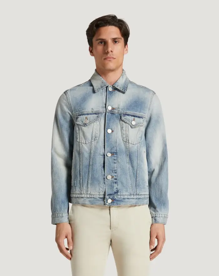 Pantaloni Torino Giacca in denim con ricamo 2025