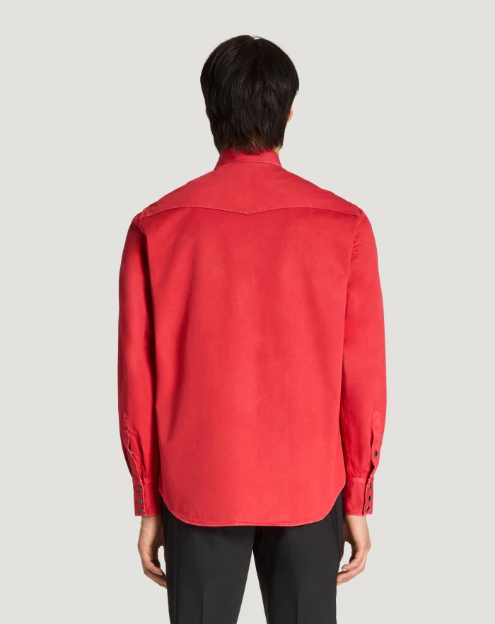 Pantaloni Torino Camicia in gabardina di cotone 2025