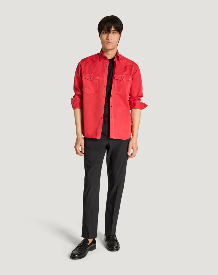 Pantaloni Torino Camicia in gabardina di cotone 2025