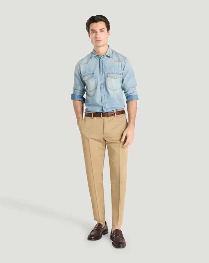 Pantaloni Torino Camicia in denim Acquista Ora