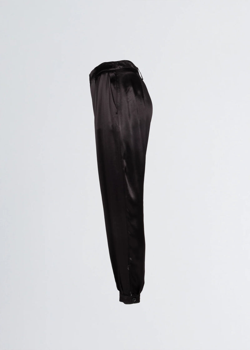 Paola T. Pantalone jogger in raso di viscosa Economico